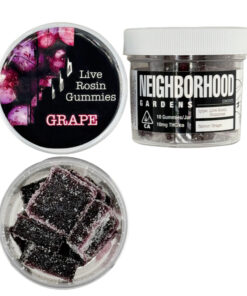 Grape - Live Rosin 100mg Gummies | Neighborhood Gardens