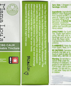 CBG Calm Cannabis Tincture (30ml) | Mama Lou’s