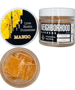 Mango - 100mg Live Rosin Gummies | Neighborhood Gardens